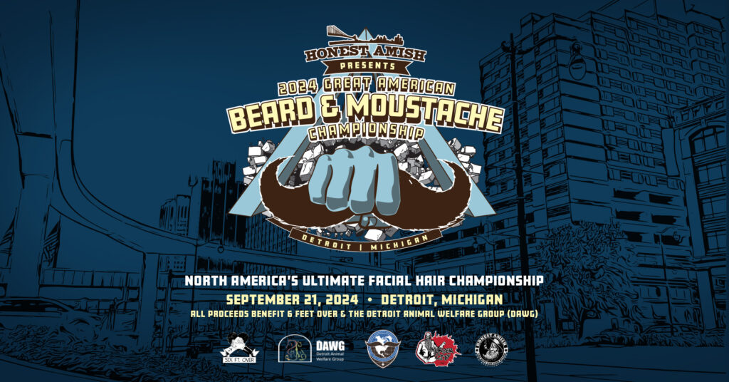 2024 Great American Beard & Moustache Championships Logo