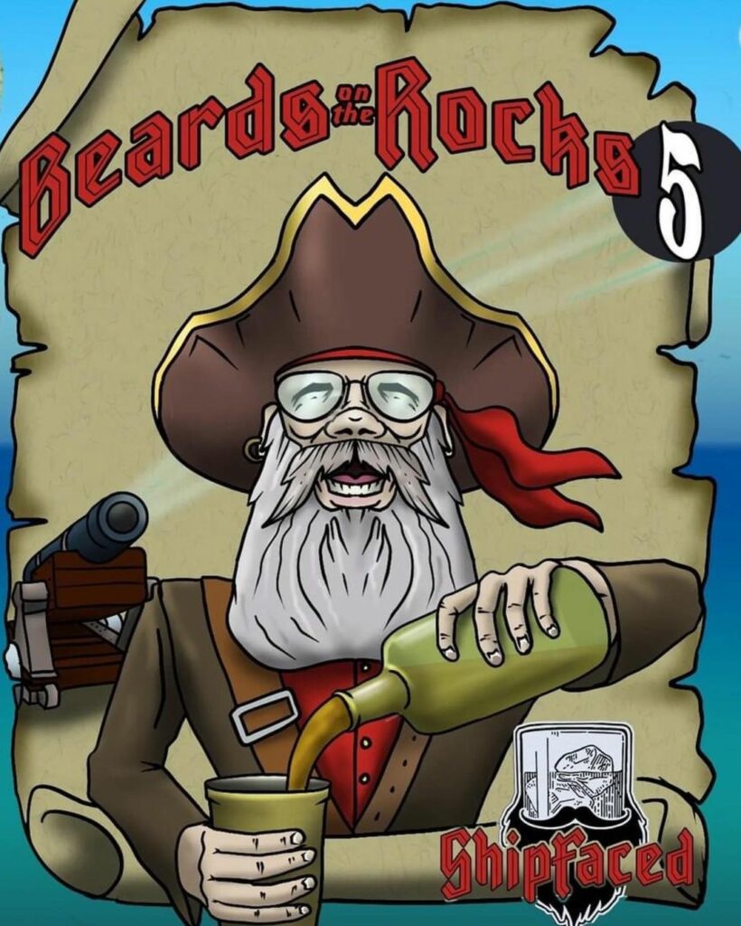 Beards on the Rocks 6 Logo