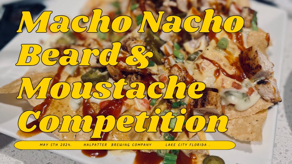 Macho Nacho Beard and Moustache charity Competition Logo