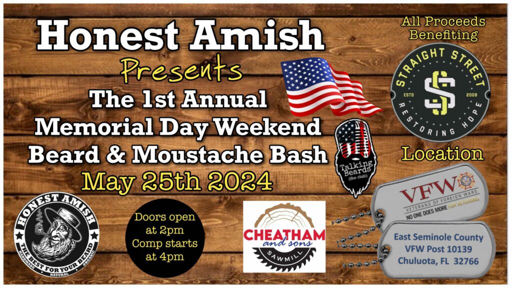 1st Annual Memorial Weekend Beard & Moustache Bash Logo