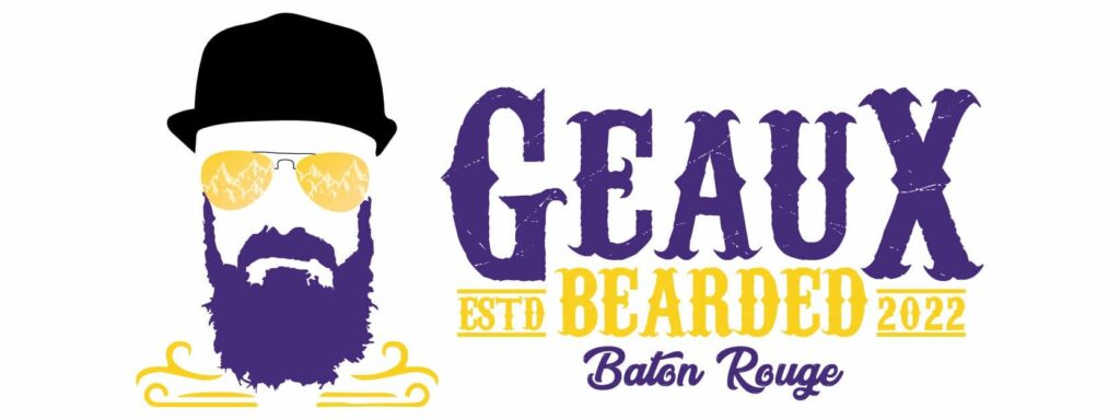 Geaux Bearded Beard & Mustache Competition Logo