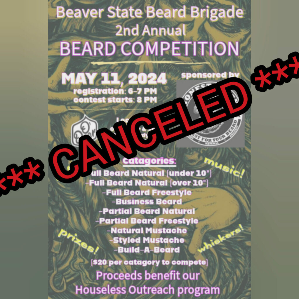 Beaver State Beard Brigade Beard and Mustache Competition Logo