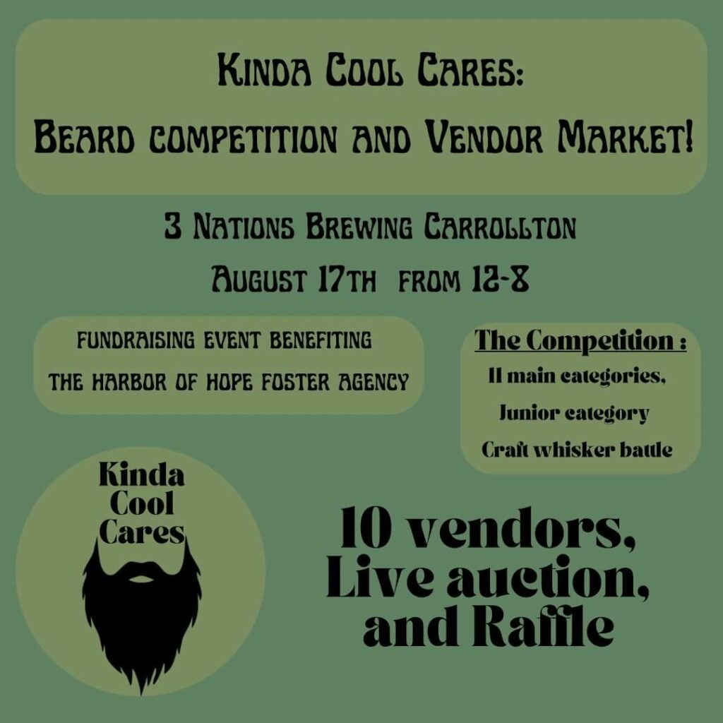 Kinda Cool Cares: Beard Competition and Vendor Market Logo