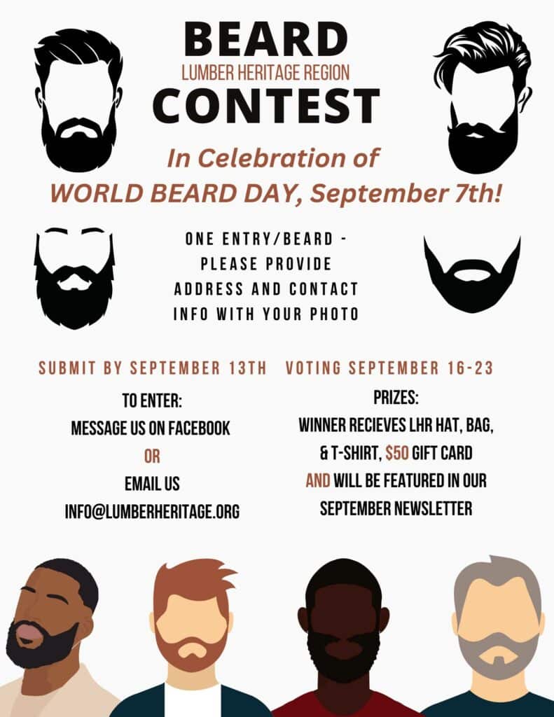 Lumber Heritage Region Beard Contest Logo