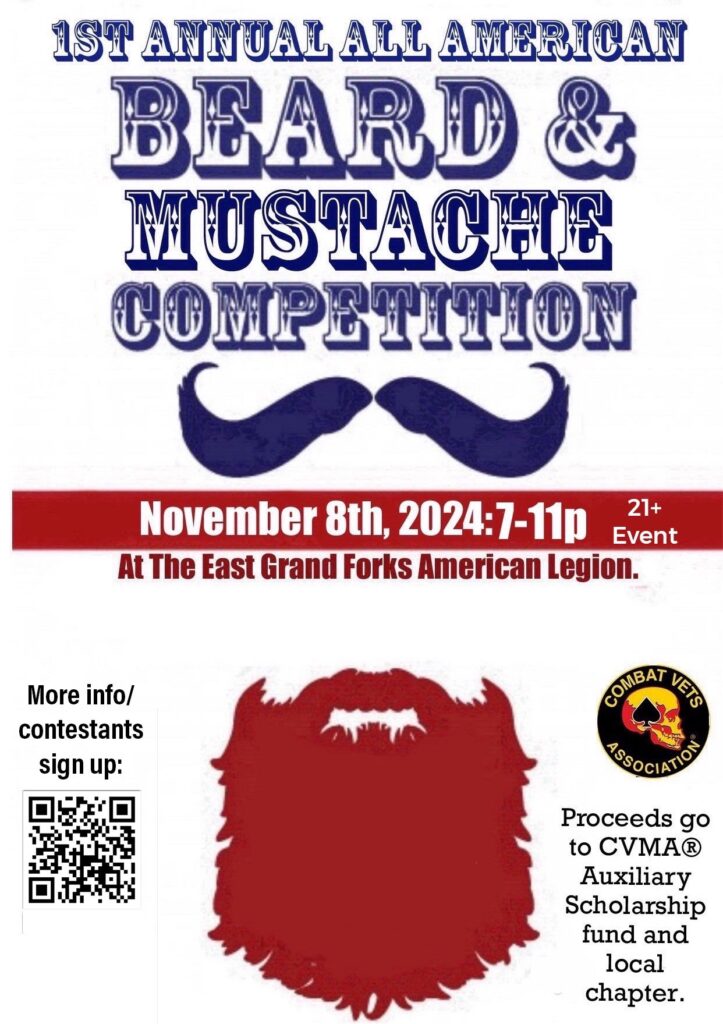 1st Annual All-American Beard and Mustache Competition for Veterans Logo