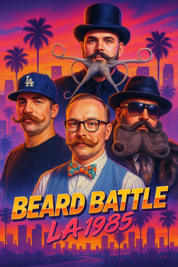 BEARD BATTLE: LA 2025 | Los Angeles California Logo