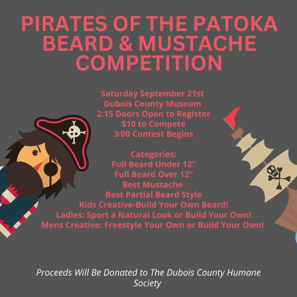 Pirates of the Patoka Beard & Mustache Competition Logo