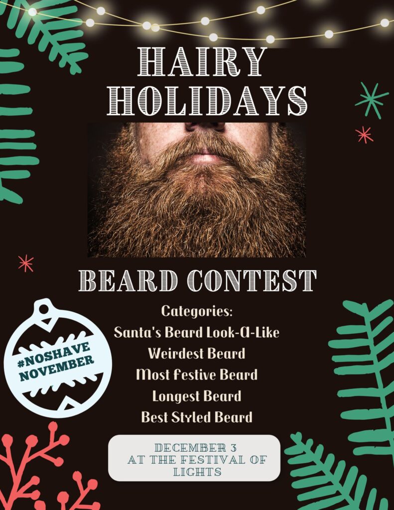 Hairy Holidays Beard & Moustache Competition Logo