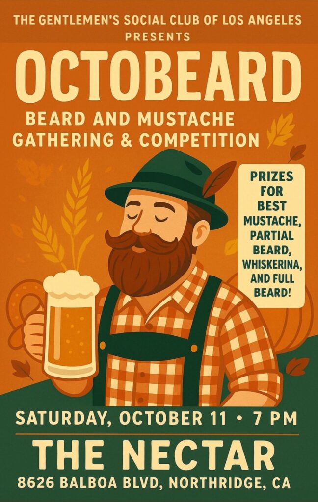 Octobeard: Gathering and Beard & Mustache Competition | Los Angeles, California Logo