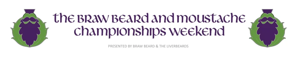 Braw Beard & Moustache Championships | Glasgow, Scotland Logo